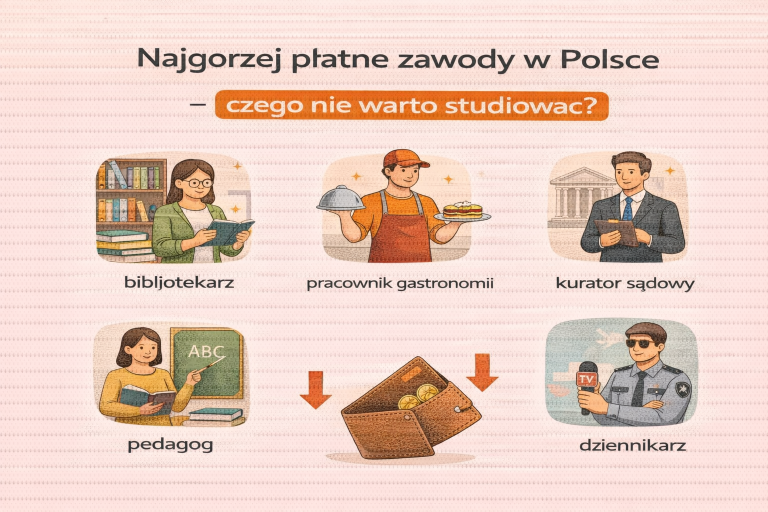 Najgorzej płatne zawody w Polsce - czego nie warto studiować?
