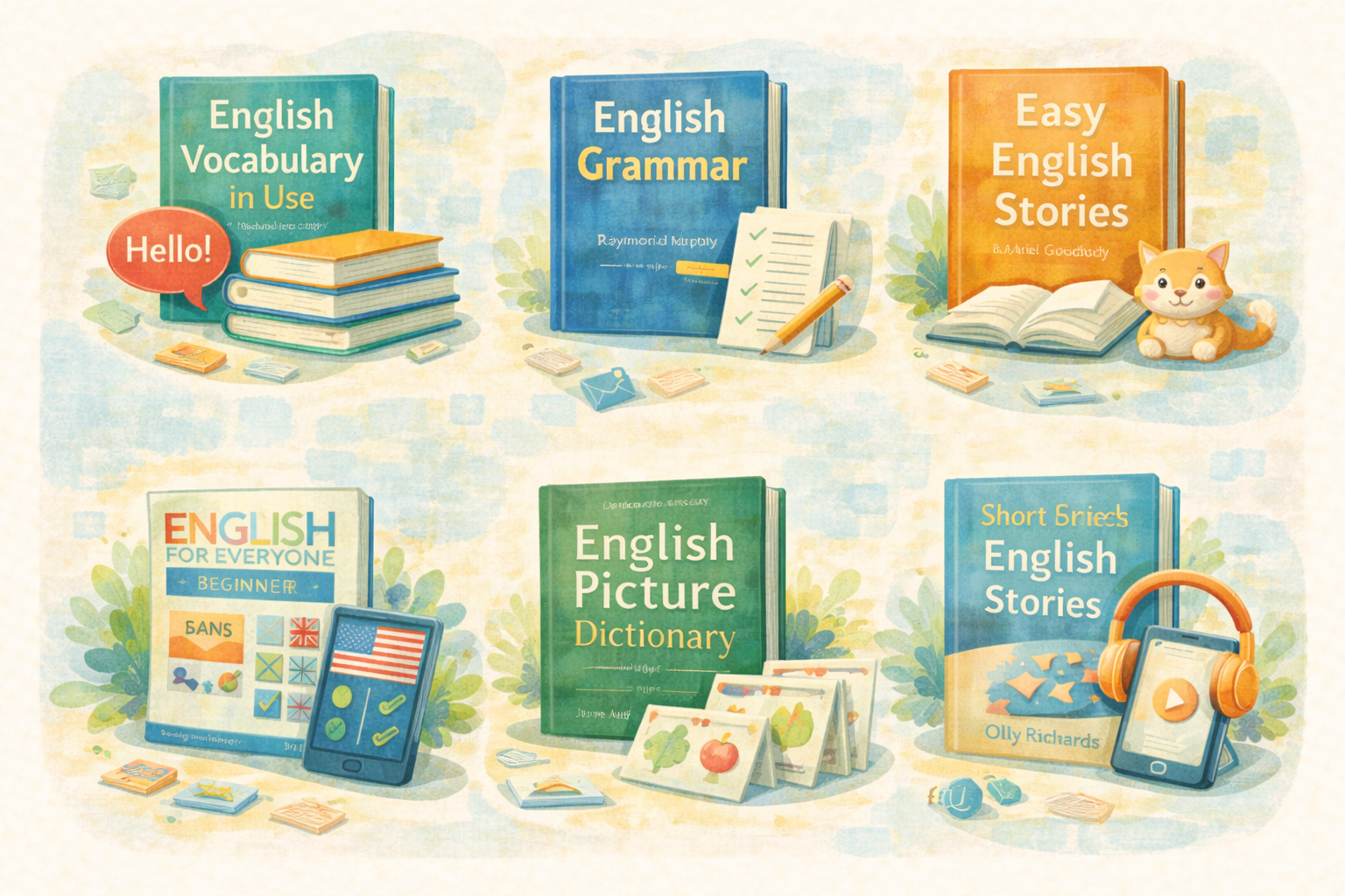 TOP 6 książek w języku angielskim dla początkujących i średniozaawansowanych