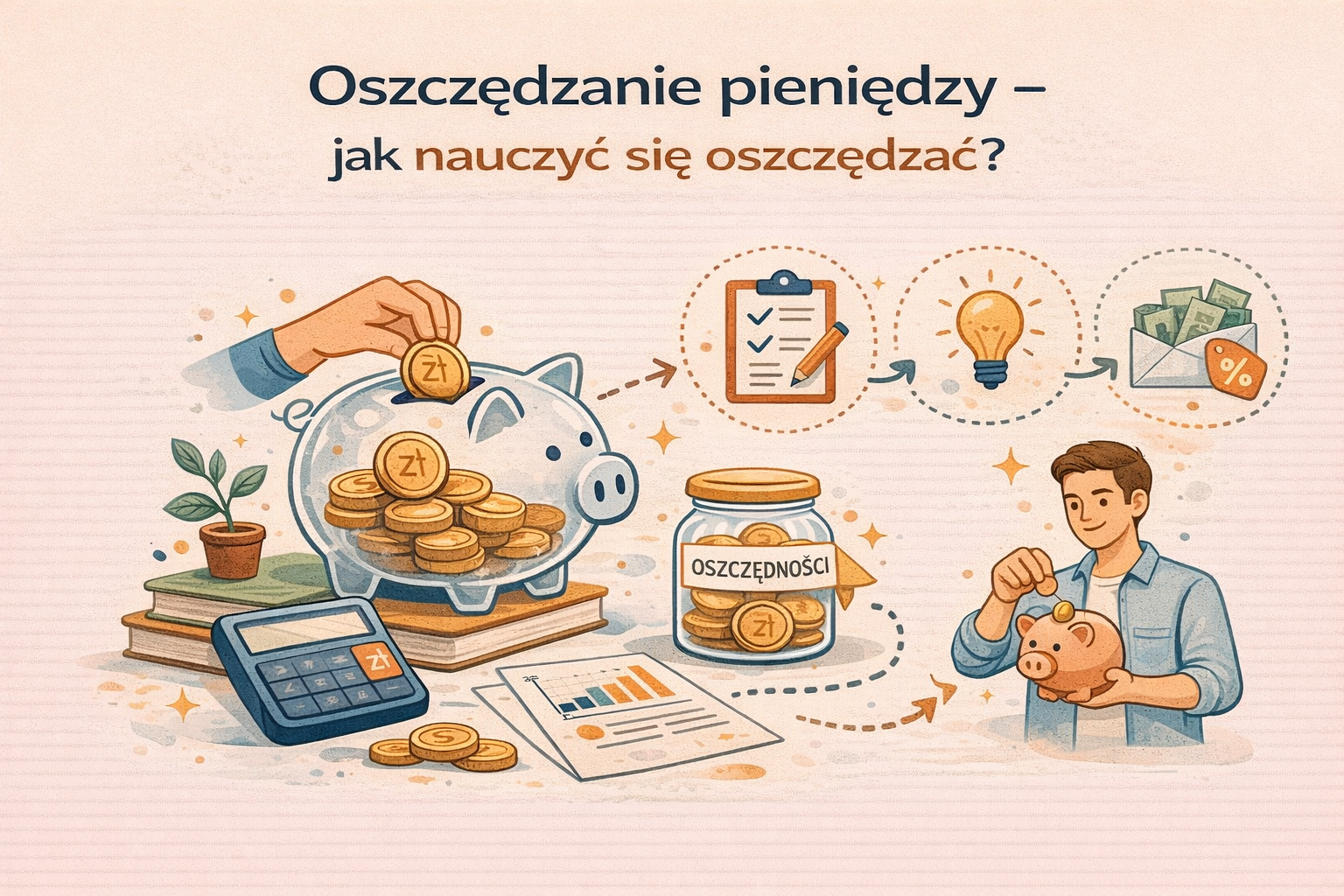 Oszczędzanie pieniędzy - jak nauczyć się oszczędzać? 5 zasad mądrego oszczędzania 