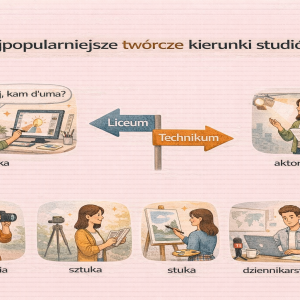 Najpopularniejsze twórcze kierunki studiów 2024